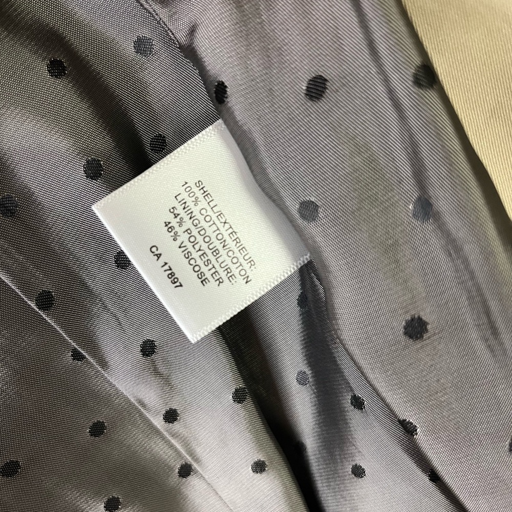 Banana Republic Classic Beige Trench Coat Belted Double Breasted Women’s Small - Picture 6 of 8